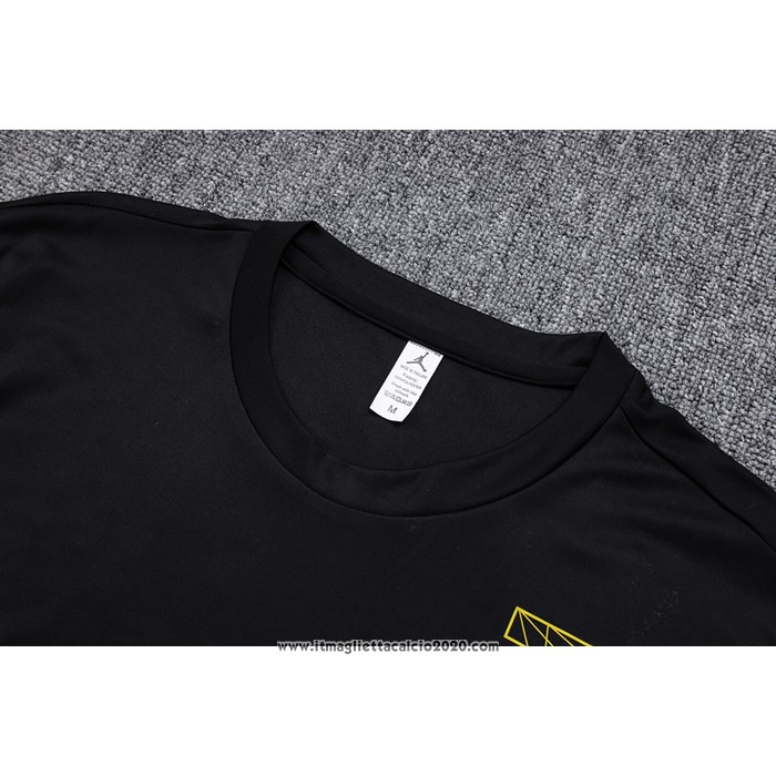 Tuta da Track Paris Saint-Germain Jordan Manica Corta 2023 2024 Nero - Pantalon Corto